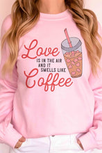 Load image into Gallery viewer, pink sweater crew neck sweater valentines love comfy
