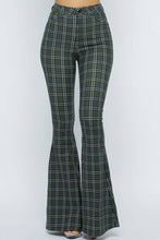 Load image into Gallery viewer, Plaid High Rise Flare Pant - OverDressed Much! Bottoms
