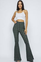 Load image into Gallery viewer, Plaid High Rise Flare Pant - OverDressed Much! Bottoms
