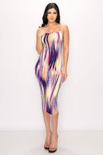 Load image into Gallery viewer, Tie Dye BodyCon -Purple - OverDressed Much! Dress
