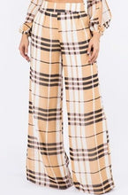 Load image into Gallery viewer, Hit The Palazzo Plaid Pants - OverDressed Much! Bottoms
