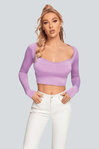 Let's Keep It Simple V-Neck Crop Top - OverDressed Much! Top